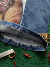 Load image into Gallery viewer, SAGE (1X) Hand Painted Sleeveless Denim Jacket COMING SOON
